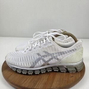 ASICS GEL-Quantum 360 5 Shoes WomensSize 10 White Silver Running Sneakers T5J6N